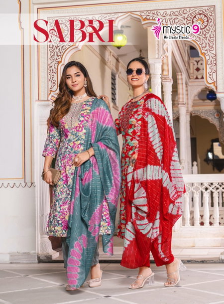 Sabri Vol 11 By Mystic 9 Rayon Surat Kurti With Bottom Dupatta Wholesale Market